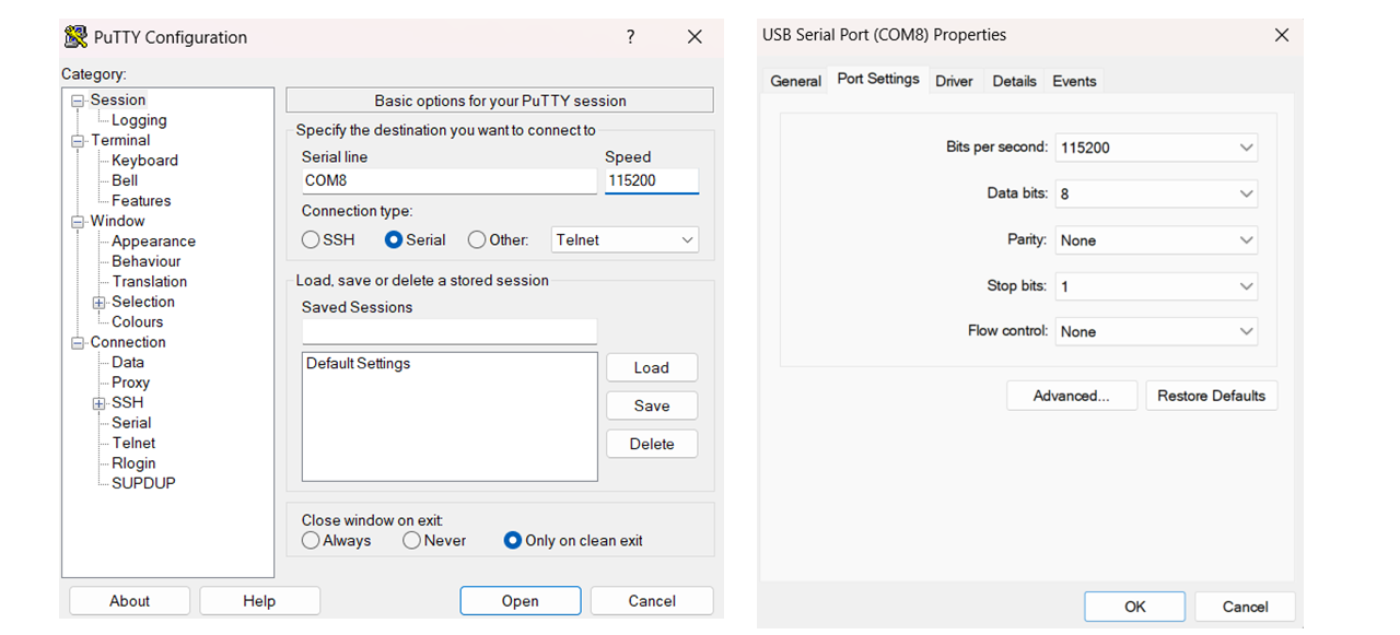 com configuration