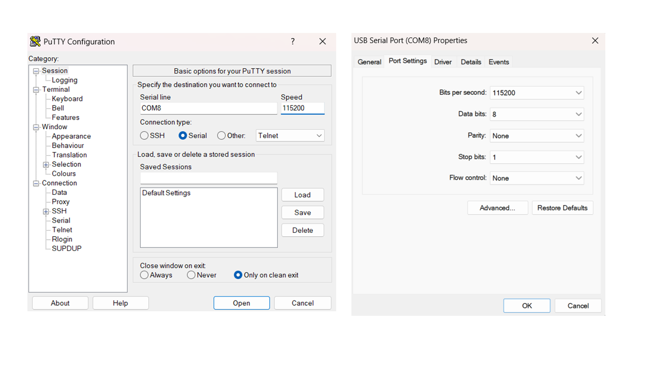 The COM configuration